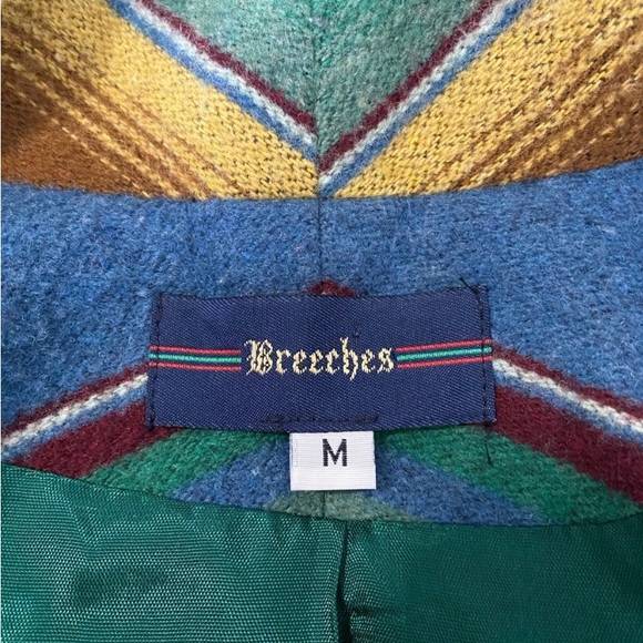 Ladies Size M Breeches Colorful Lined Jacket, 2 Button Closure, 2 Front Pockets - Picture 3 of 6